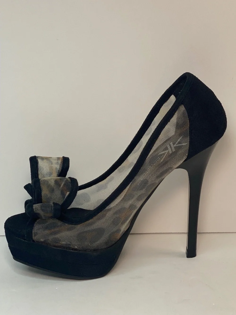 Kardashian Women's Miami Leopard Black Stiletto Heels Size 6 NEW NO BOX